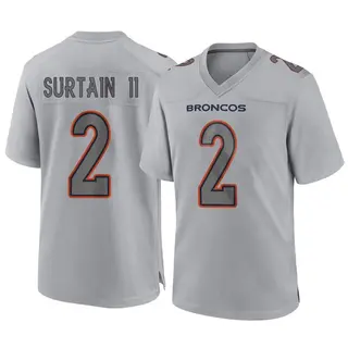 Nike Broncos 2 Patrick Surtain II Gray Inverted Legend Limited Men Jersey